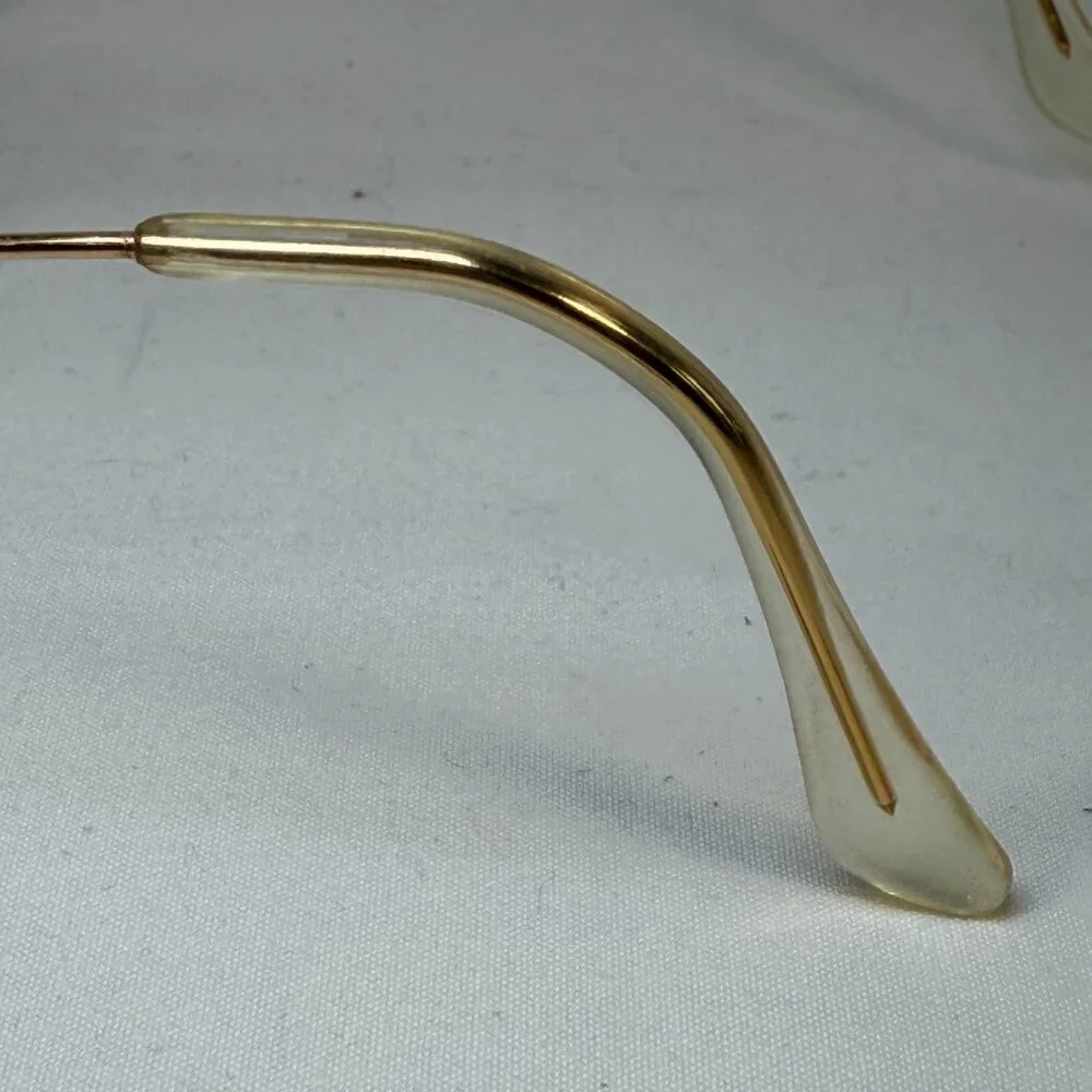 RAY BAN Gold Metal Aviator Sunglasses Small AUTHENTIC Vintage 80s
